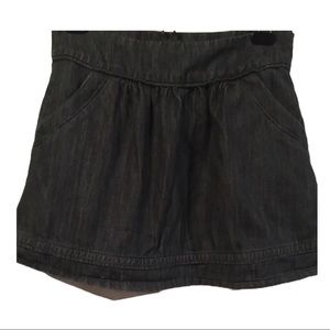American Eagle Denim Flare Skirt Pockets Size 6